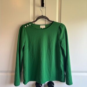MELLODAY Emerald Green Top